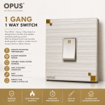 OPUS Tuly 1 Gang 1 Way Switch